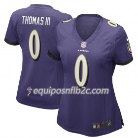 Camiseta Mujer NFL Baltimore Ravens Earl Thomas 0 Nike Púrpura 